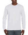 Heren T-shirt lange mouw Gildan Hammer H400 White